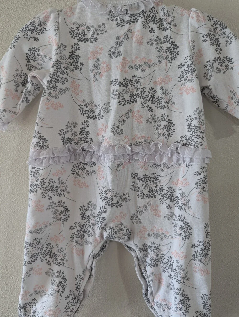 Floral Sleeper With Ruffles
